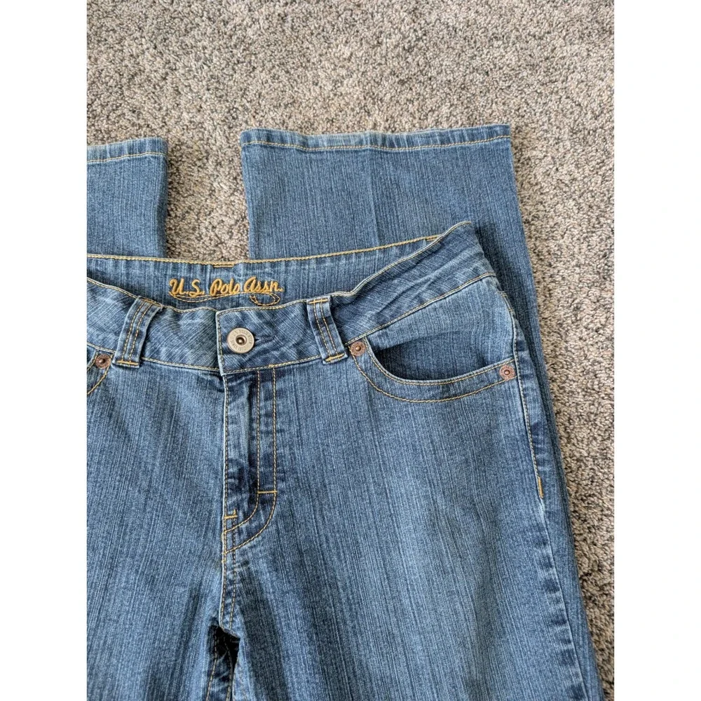 US‎ Polo Assn University Bootcut Jeans Medium Wash Blue Denim Size 13/14